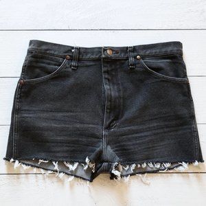 Wrangler Black Denim Vintage Shorts